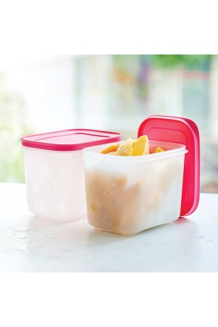 Tupperware Alaska 2li Set 2 x 1,1 lt Pembe Kapak