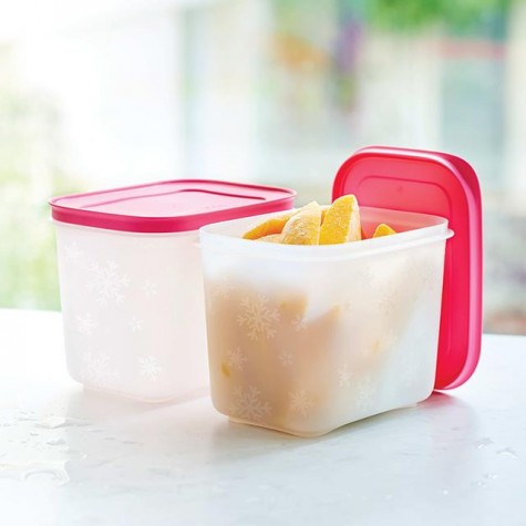 Tupperware Alaska 2li Set 2 x 1,1 lt Pembe Kapak